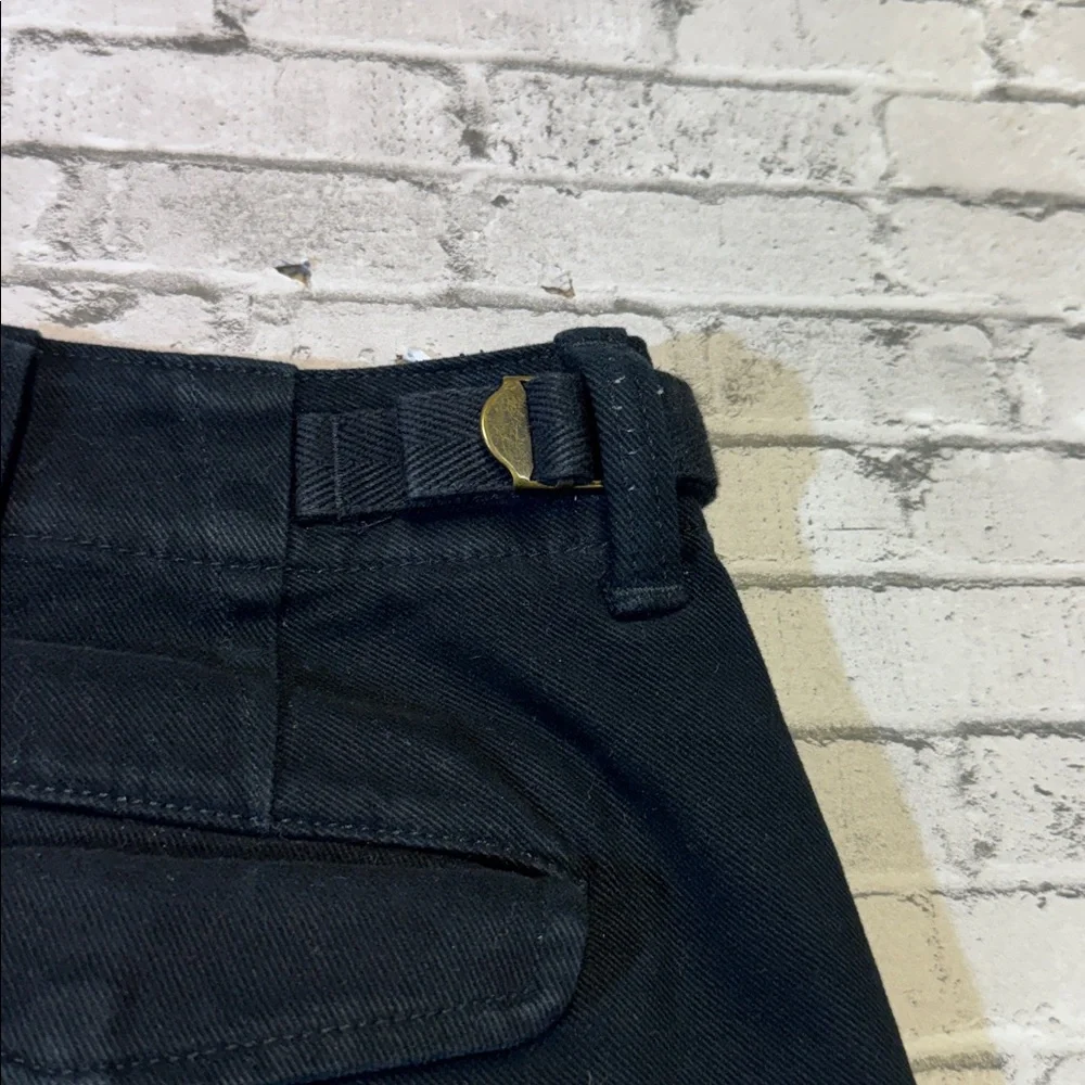 Banana Republic mens 38x32 slim fit black cotton  vintage style cargo pants EUC